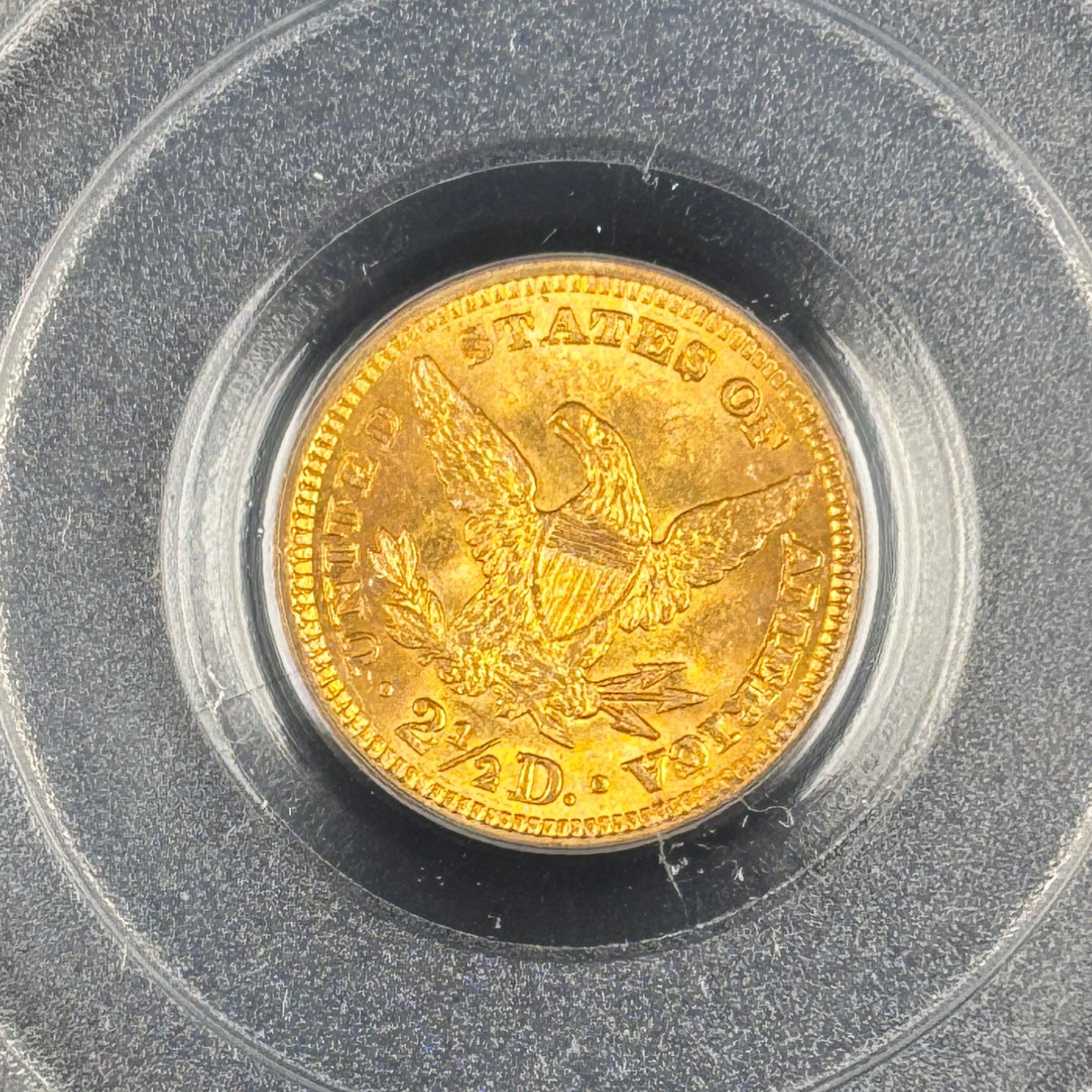 1903 Liberty $2.5 Quarter Eagle Gold PCGS MS64 CAC – Older OGH Holder