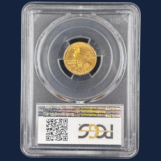 1913 Indian Head Quarter Eagle $2.5 Gold Coin PCGS MS63 CAC