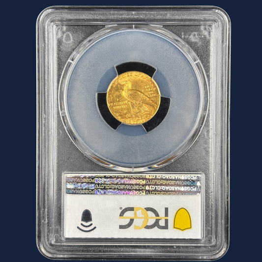 1914 D $2.5 Indian Head Quarter Eagle Gold Coin PCGS MS62 Stunner Undergraded