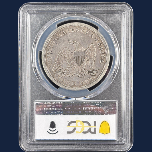 1846 Liberty Seated Dollar PCGS VF35 CAC Original Crusty Look