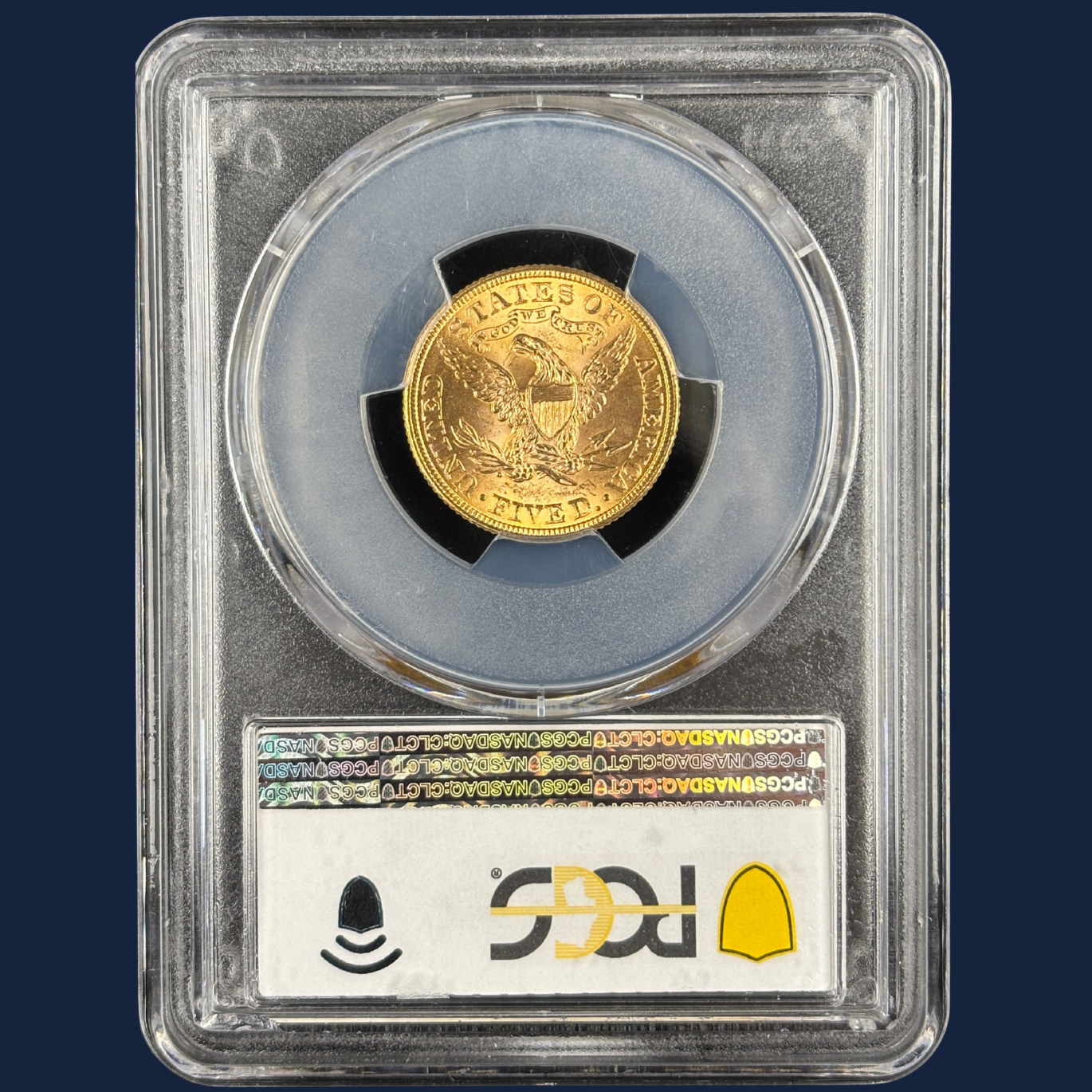 1899 Liberty Head Half Eagle Gold Coin $5 PCGS MS64 CAC Near GEM