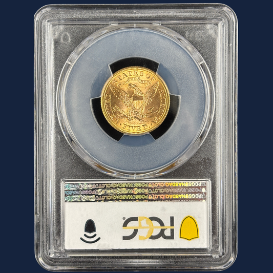 1899 Liberty Head Half Eagle Gold Coin $5 PCGS MS64 CAC Near GEM