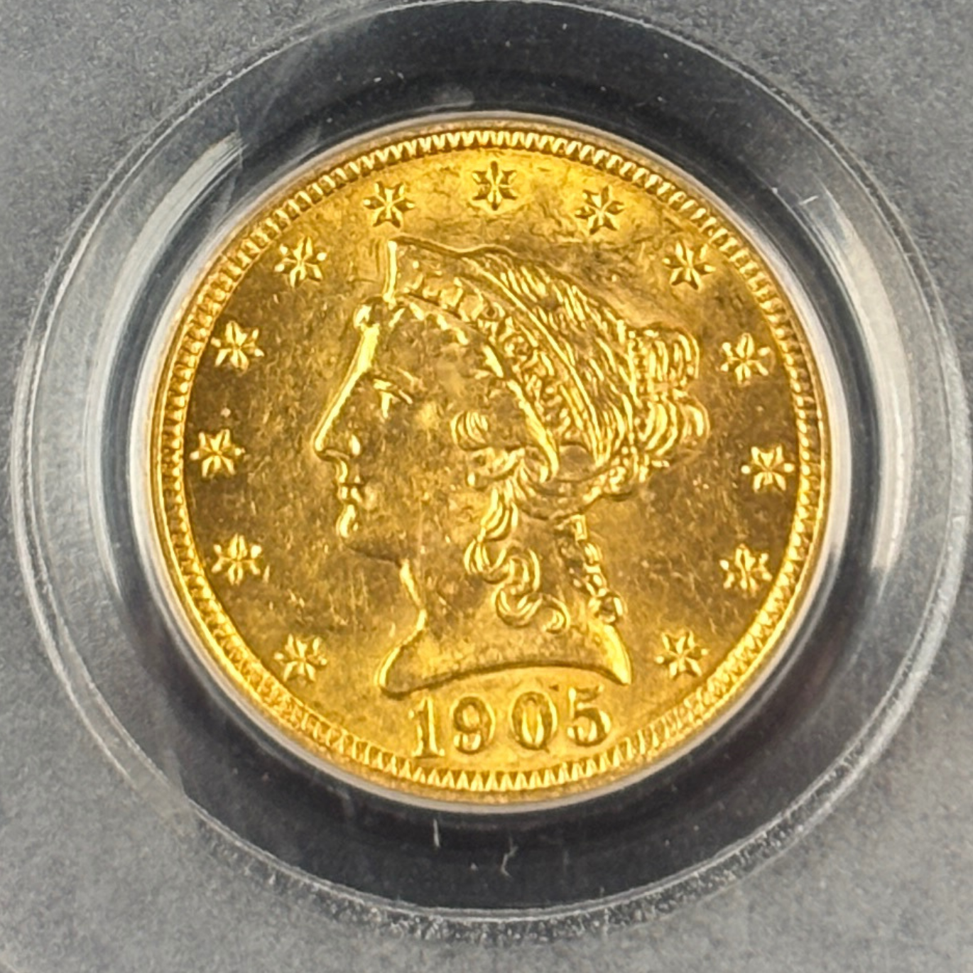 1905 $2.5 Liberty Head Quarter Eagle Gold Coin PCGS MS63 CAC Booming Luster
