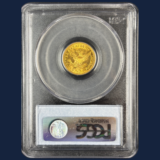 1905 $2.5 Liberty Head Quarter Eagle Gold Coin PCGS MS63 CAC Booming Luster