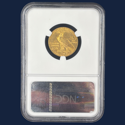 1913 $5 Indian Head Half Eagle Gold Coin NGC MS63 CAC