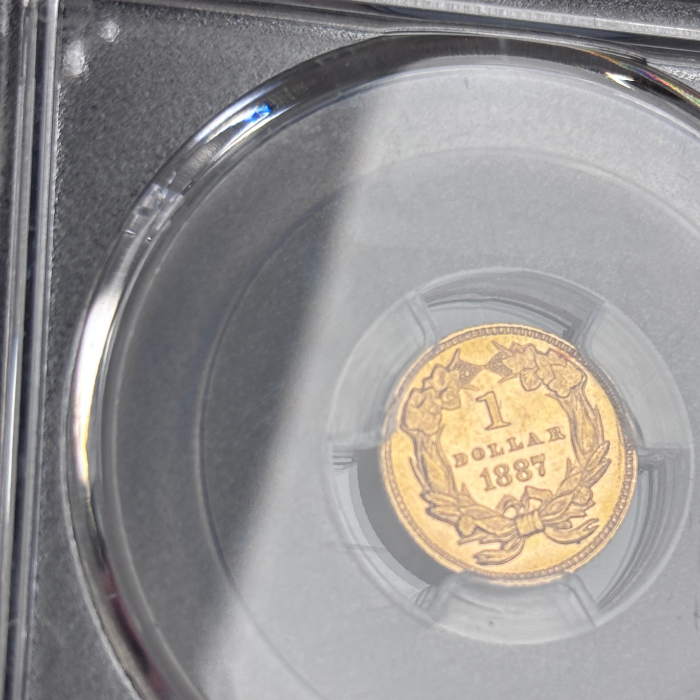 1887 Indian Princess, Large Head PCGS MS63 CAC Gold Dollar US Coin Type Coin
