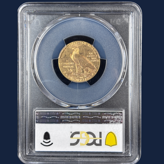 1909 Indian Head Half Eagle Fairmont Collection $5 Gold Coin