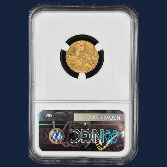 1926 $2.5 Indian Head Gold Quarter Eagle NGC MS64+ CAC High-End Near Gem