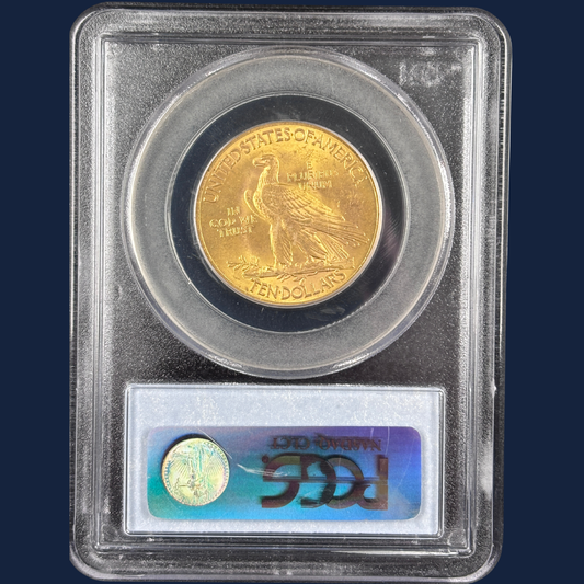 1932 $10 Indian Head Gold Eagle PCGS MS64 Older Blue Holder