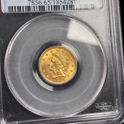 1904 Liberty $2.5 Quarter Eagle Gold Coin PCGS MS65 CAC – Older Holder GEM