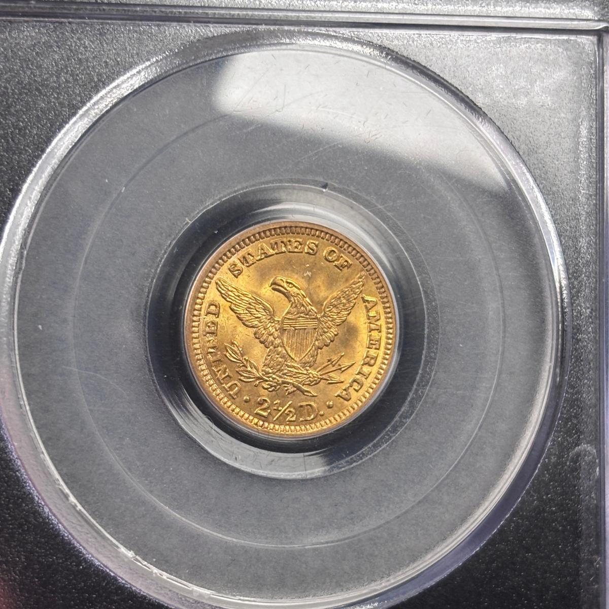 1904 Liberty $2.5 Quarter Eagle Gold Coin PCGS MS65 CAC – Older Holder GEM