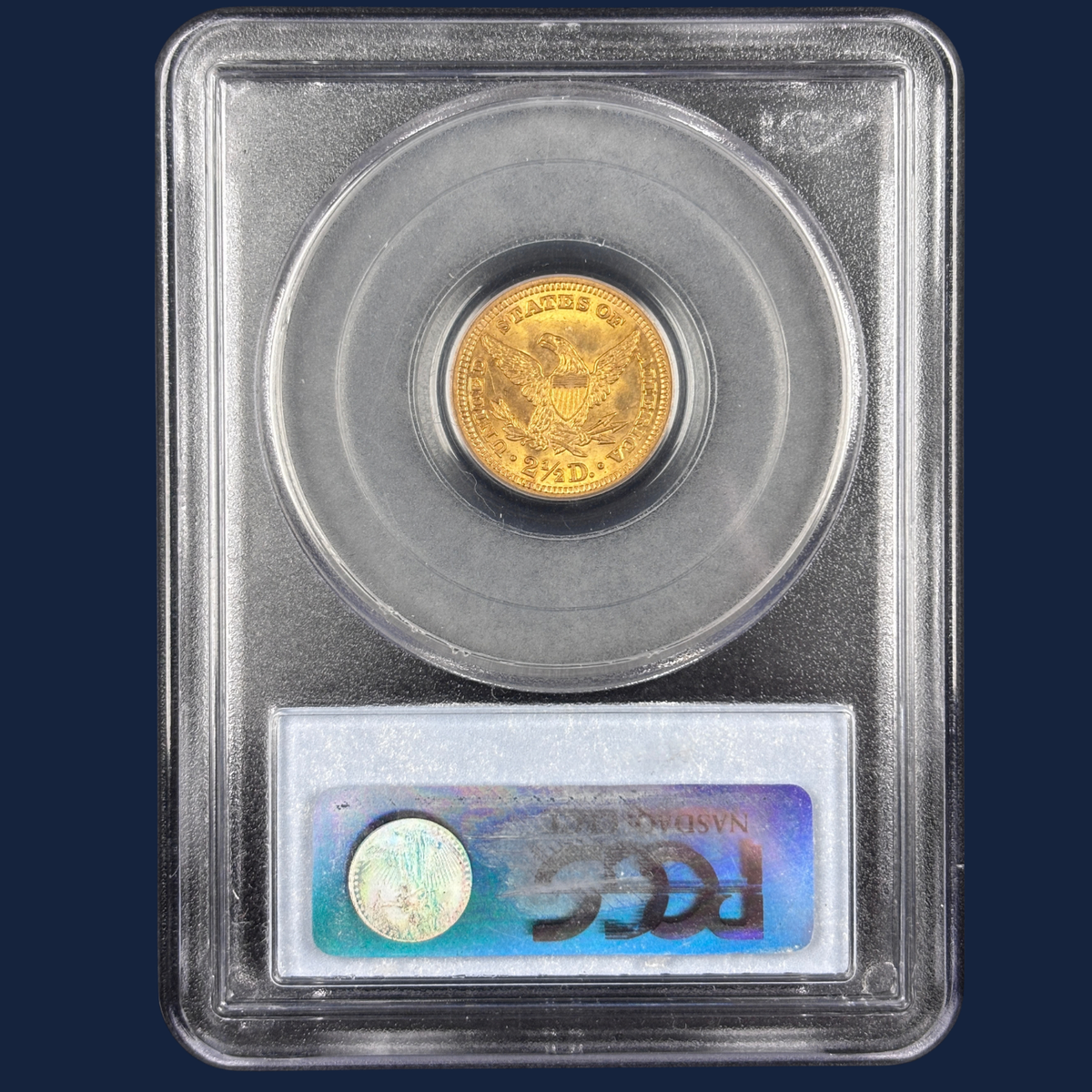1904 Liberty $2.5 Quarter Eagle Gold Coin PCGS MS65 CAC – Older Holder GEM