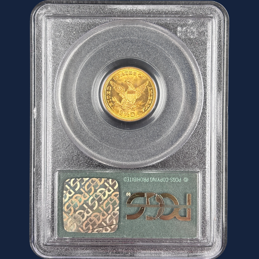 1906 Liberty $2.5 Quarter Eagle Gold Coin PCGS MS65 CAC – Older OGH Holder