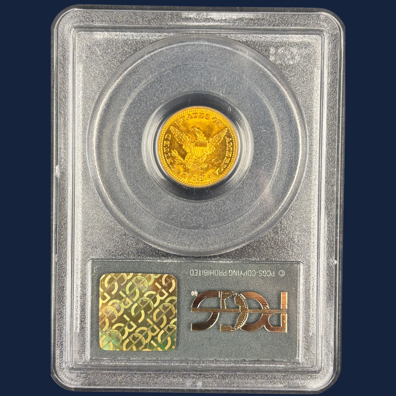 1906 Liberty $2.5 Quarter Eagle Gold Coin PCGS MS63 CAC – Older OGH Holder