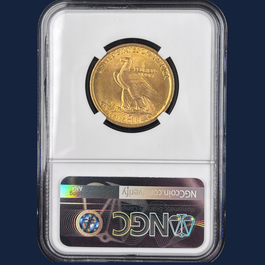 1907 $10 Indian Head Gold Eagle MS64 NGC Better Date
