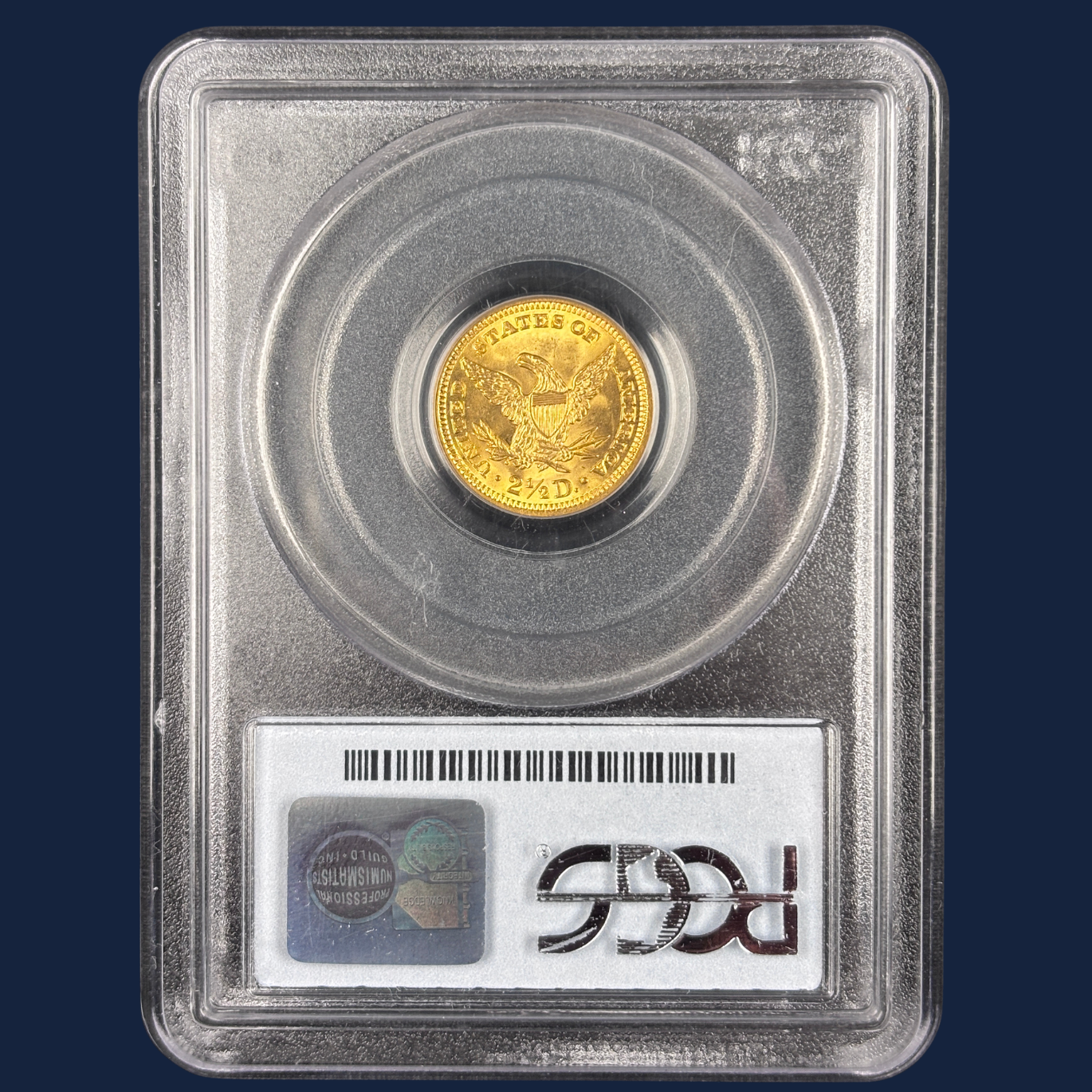 1907 Liberty $2.5 Quarter Eagle Gold Coin PCGS MS65 CAC – Older Holder GEM