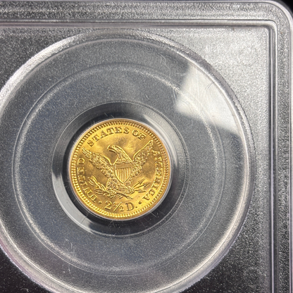 1907 Liberty $2.5 Quarter Eagle Gold Coin PCGS MS65 CAC – Older Holder GEM