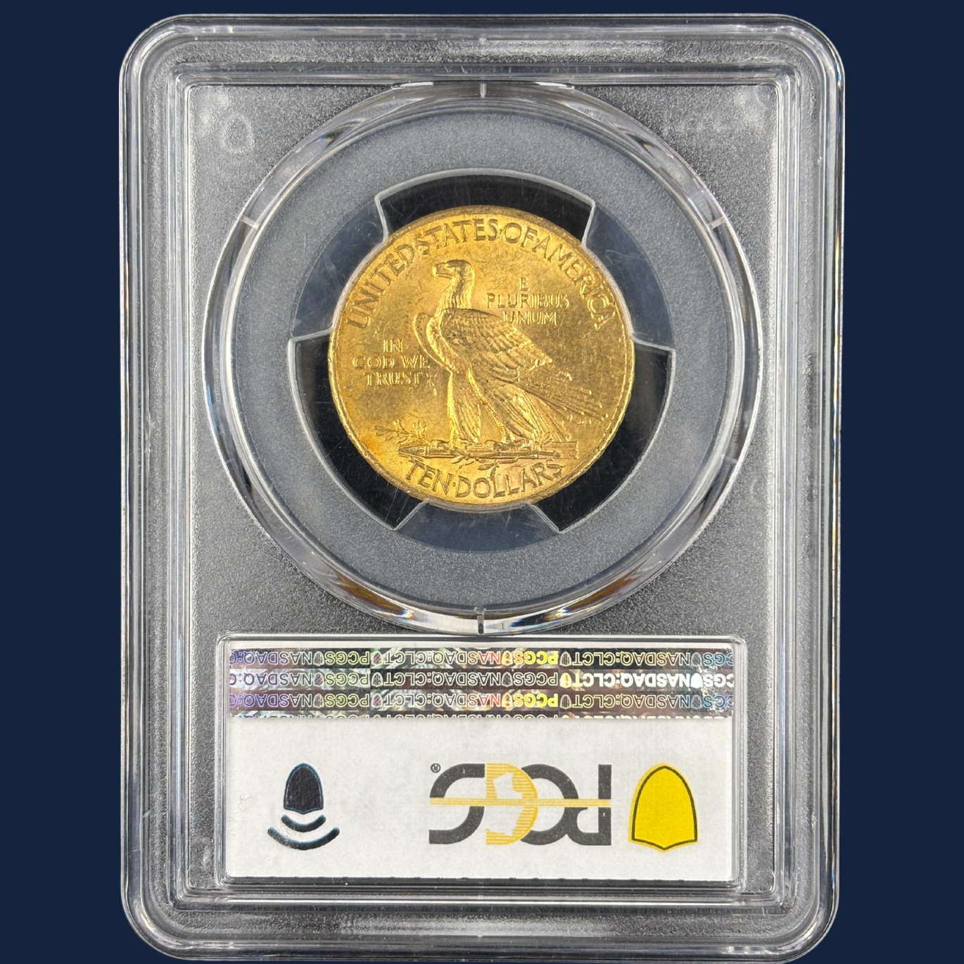 1909 Indian Head $10 Gold Eagle PCGS MS62 – Scarce Date, Low Mintage