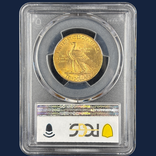 1909 Indian Head $10 Gold Eagle PCGS MS62 – Scarce Date, Low Mintage