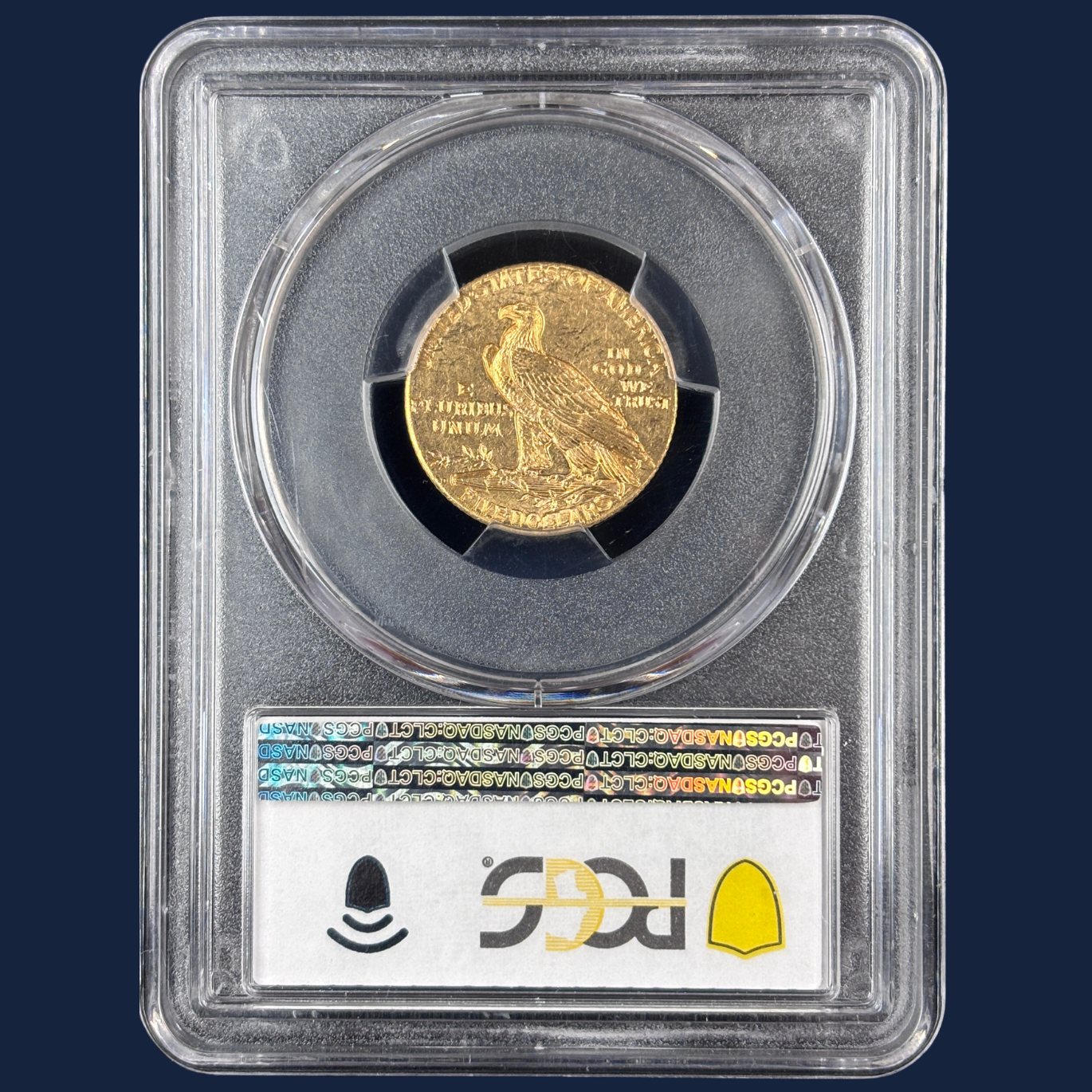 1909 D Indian Head Half Eagle $5 Gold Coin PCGS MS 63 CAC