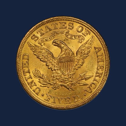1907 $5 Liberty Head Half Eagle US Gold Coin PCGS MS64+ CAC Better Date Fairmont