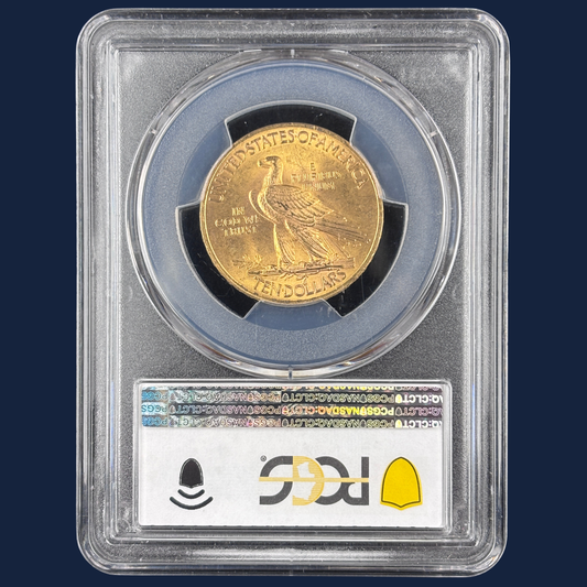 1911 $10 Indian Head Gold Eagle Ten Dollar Pre-1933 Coin PCGS MS64 NEAR GEM