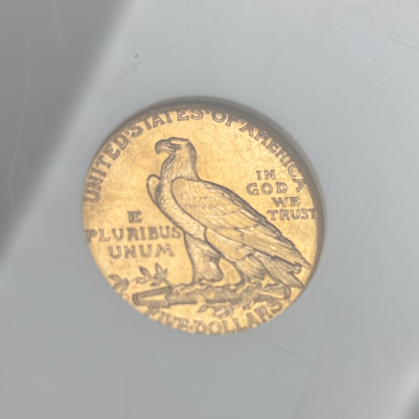 1909 D $5 Indian Head Half Eagle Gold Coin NGC MS63 Nice Color