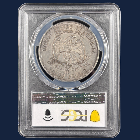1877 CC Carson City Trade Dollar PCGS XF45 CAC Only 49 with CAC Sticker!