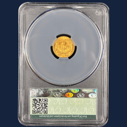 1888 Type 3 Indian Princess Large Head Gold Dollar CAC CACG MS63 Superb Strike