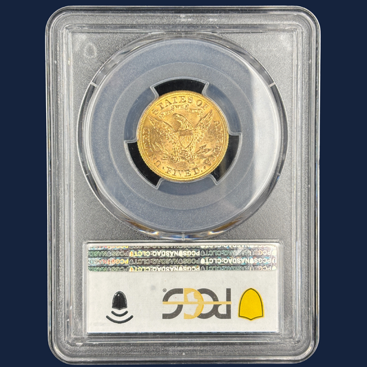 1897 $5 Liberty Head Half Eagle US Gold Coin PCGS MS63 CAC Better Date Fairmont