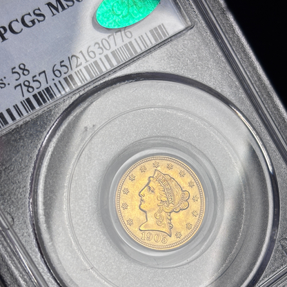 1905 Liberty $2.5 Quarter Eagle Gold Coin PCGS MS65 CAC True GEM coin
