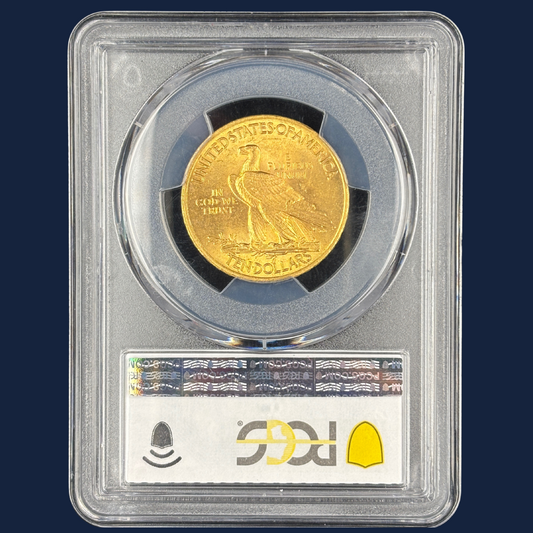 1910 $10 Indian Head Gold Coin PCGS MS62 Better Date
