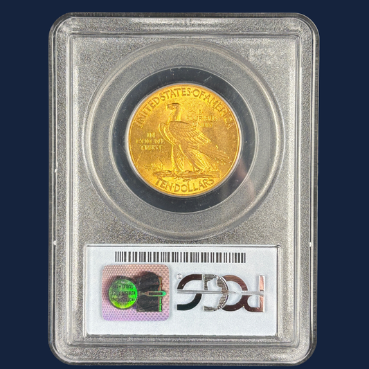 1910 $10 Gold Indian Head Eagle PCGS MS62 Older Holder Strong Strike Original