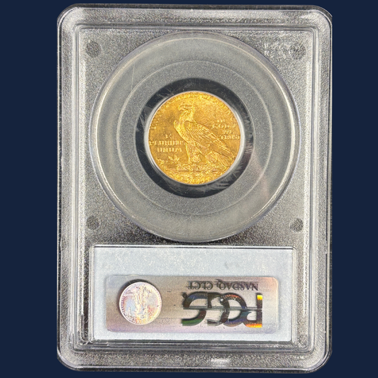 1912 $5 Indian Head Half Eagle Gold Coin PCGS MS63 CAC Choice Original Luster