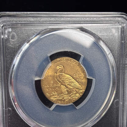 1912 Indian Head Half Eagle PCGS MS63 CAC $5 Gold Coin