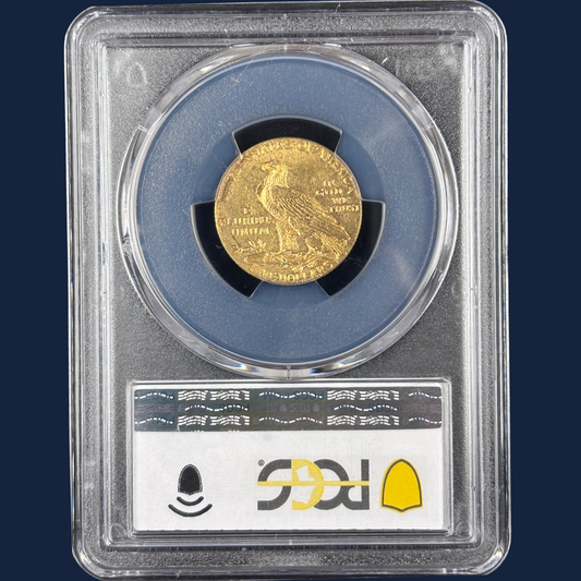 1913 Indian Head Half Eagle Gold Coin PCGS MS63 $5
