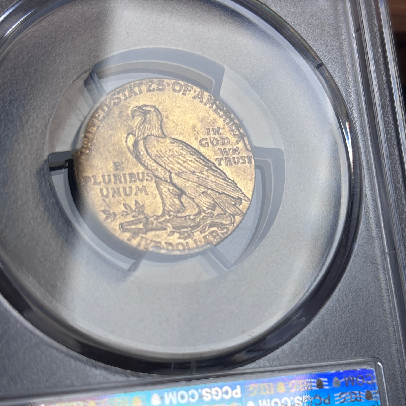 1913 Indian Head Half Eagle Gold Coin PCGS MS63 $5