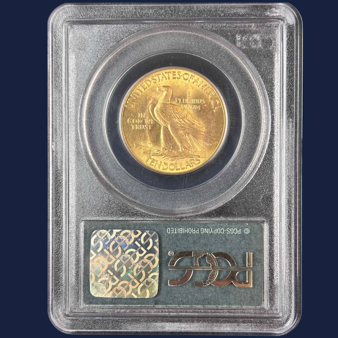1926 $10 Indian Head Eagle PCGS OGH CAC MS63 Gold Coin