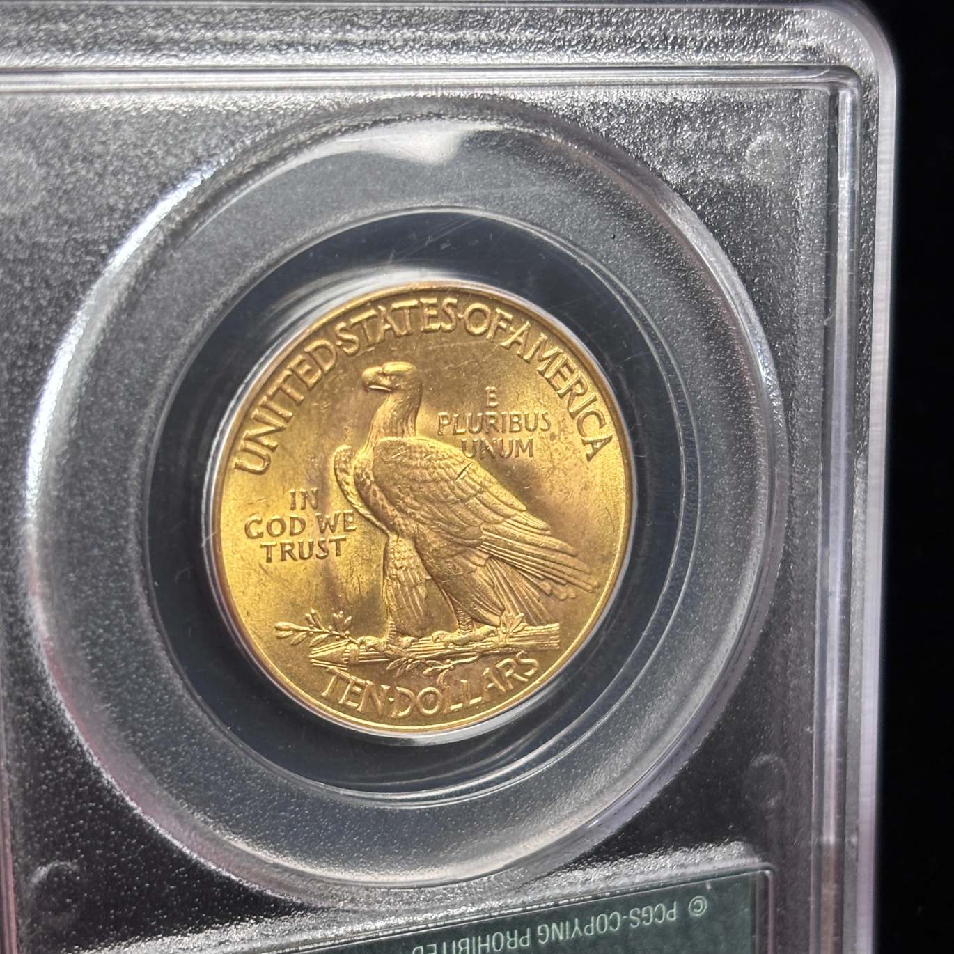1926 $10 Indian Head Eagle PCGS OGH CAC MS63 Gold Coin