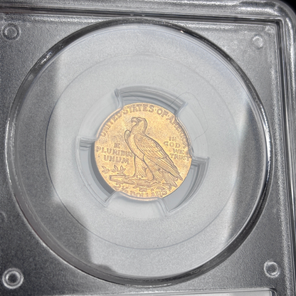 1929 Indian Head Quarter Eagle PCGS MS64 CAC Chameleon of Colors
