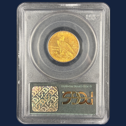 1912 $5 Indian Head Half Eagle Gold Coin PGCS OGH MS62