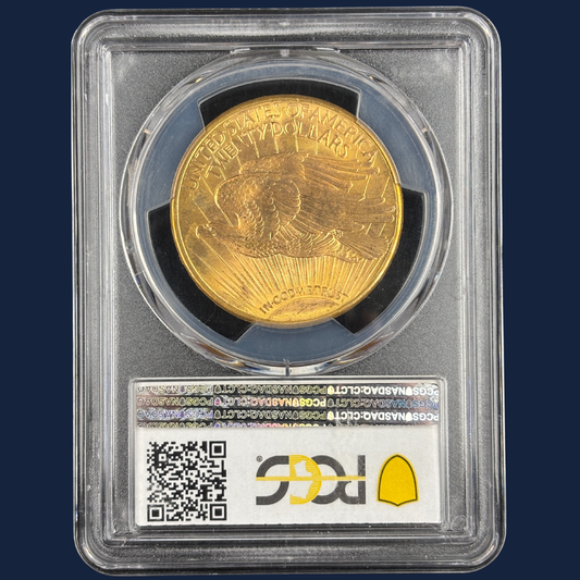 1923-D $20 Saint-Gaudens Double Eagle US Gold Coin – PCGS MS65+ CAC