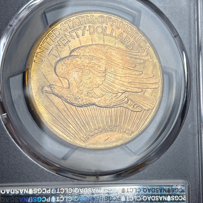 1923-D $20 Saint-Gaudens Double Eagle US Gold Coin – PCGS MS65+ CAC