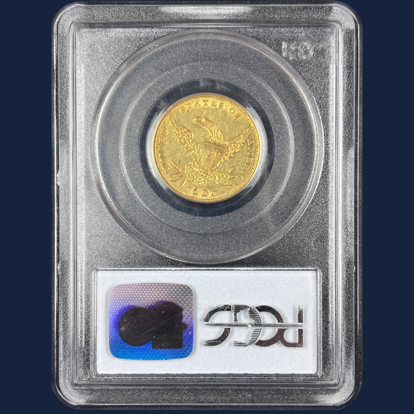 1835 Classic Head Half Eagle Gold Coin PCGS AU53 Flashy