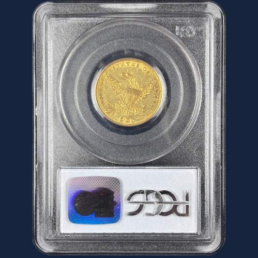 1835 Classic Head Half Eagle Gold Coin PCGS AU53 Flashy