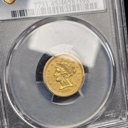 1843 O $2.5 Liberty Head Quarter Eagle PCGS CAC XF45 New Orleans Gold Coin