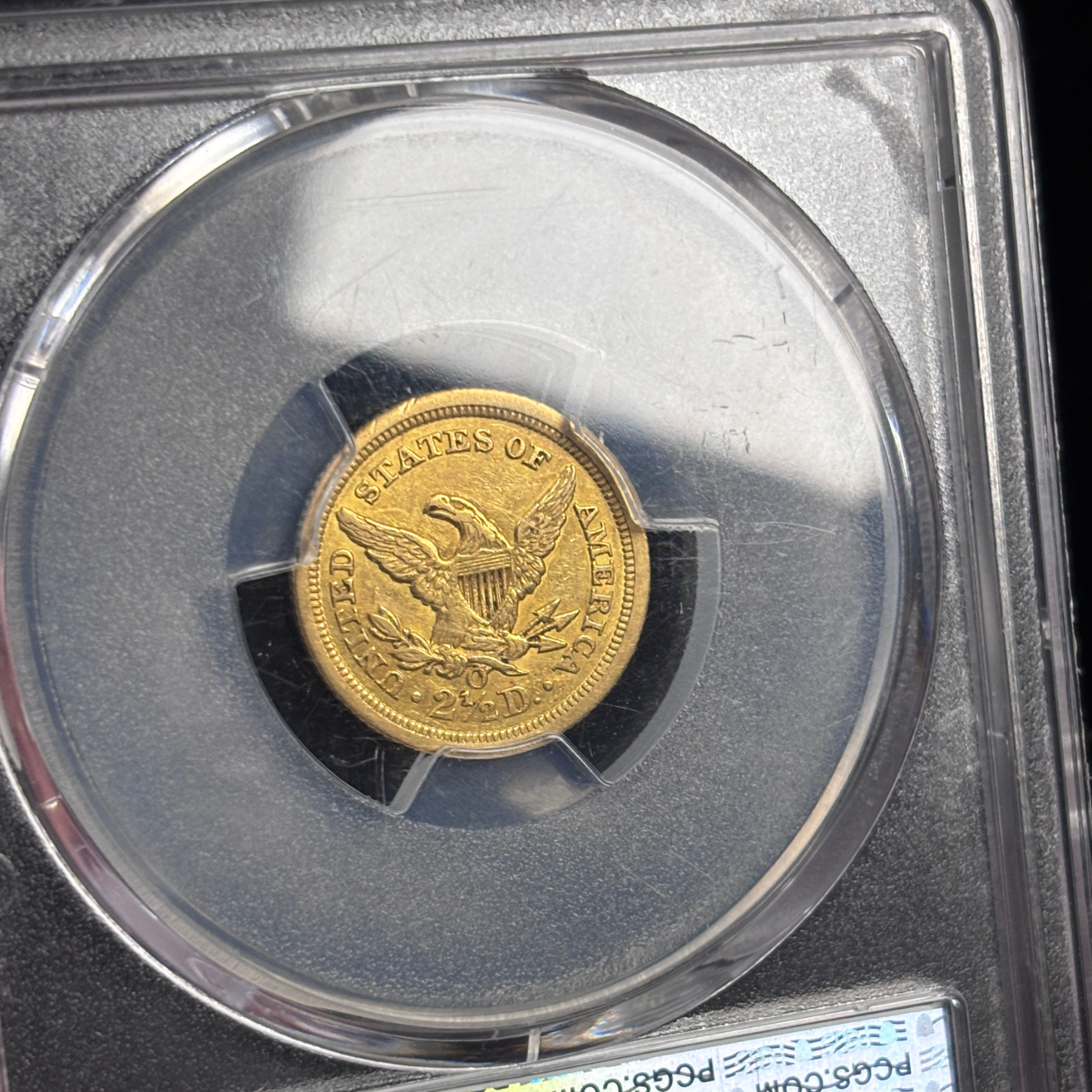 1843 O $2.5 Liberty Head Quarter Eagle PCGS CAC XF45 New Orleans Gold Coin