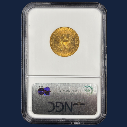 1885 S $5 Liberty Head Half Eagle Gold Coin NGC CAC MS64 Better Date