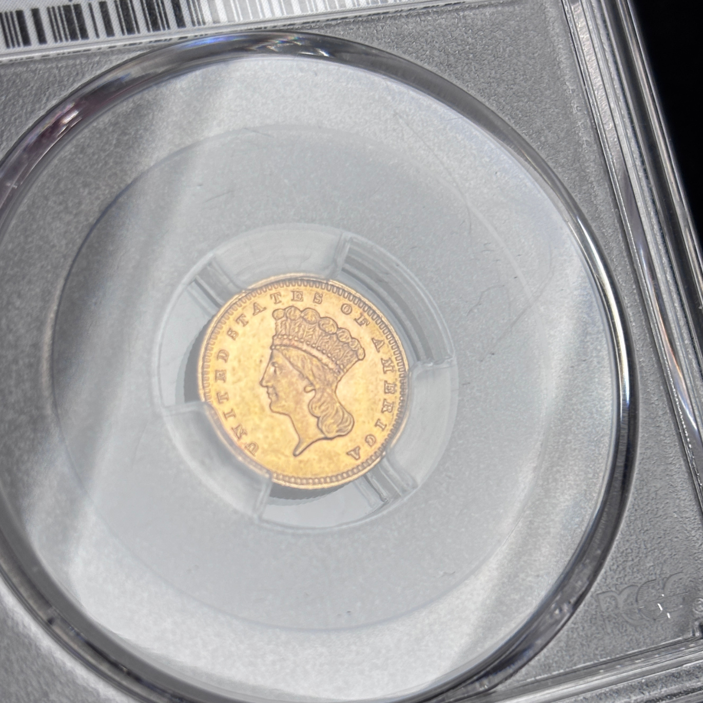 1887 Indian Princess, Large Head PCGS MS63 CAC Gold Dollar US Coin Type Coin