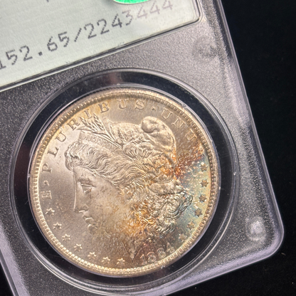1884 CC Morgan Dollar Rattler PCGS MS65 CAC Toner